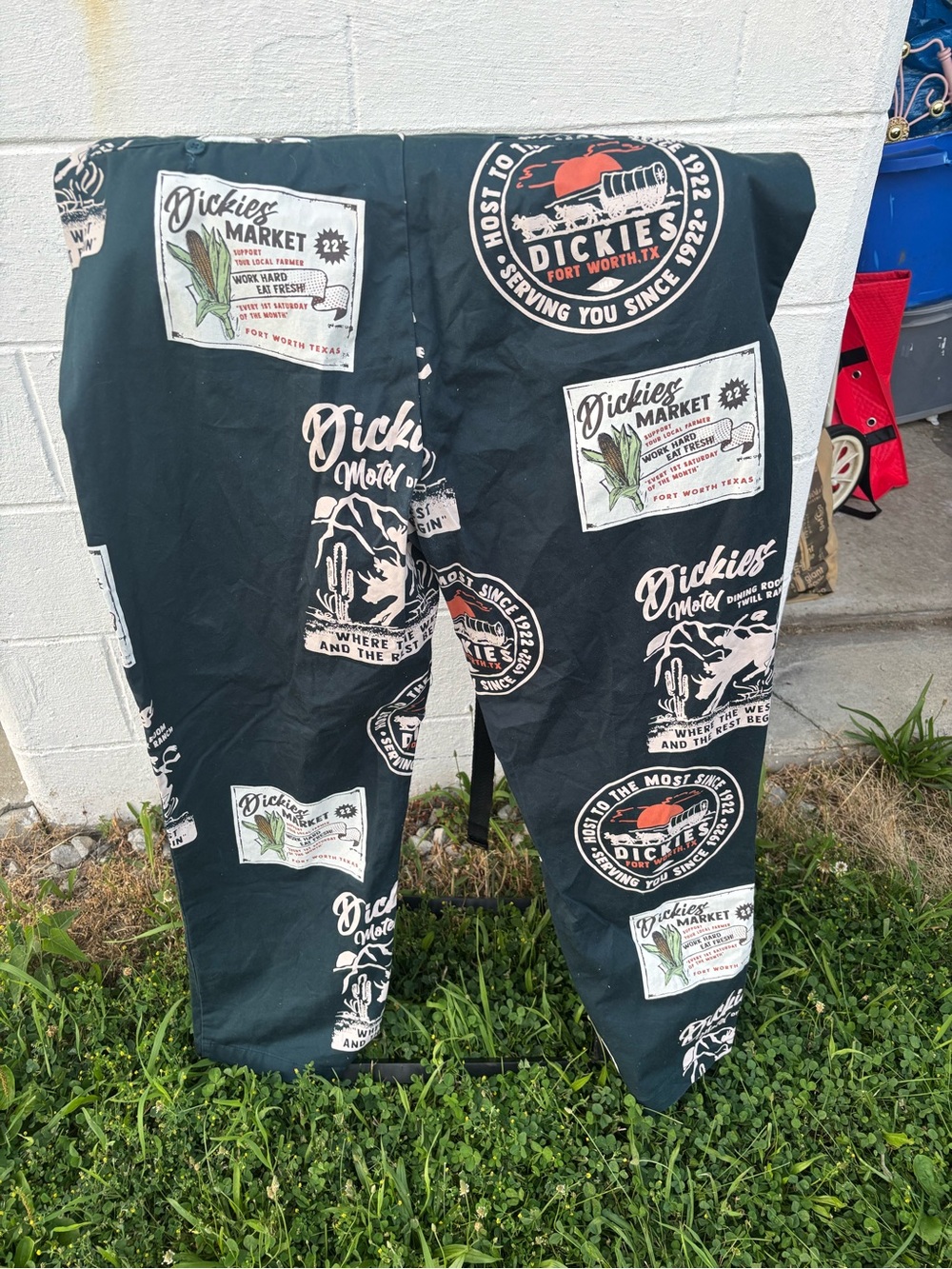 Dickies Black Graphic Patchwork Work Pants